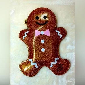 Too Faced Gingerbread Man Makeup Bag- New- LE- HTF- Rare